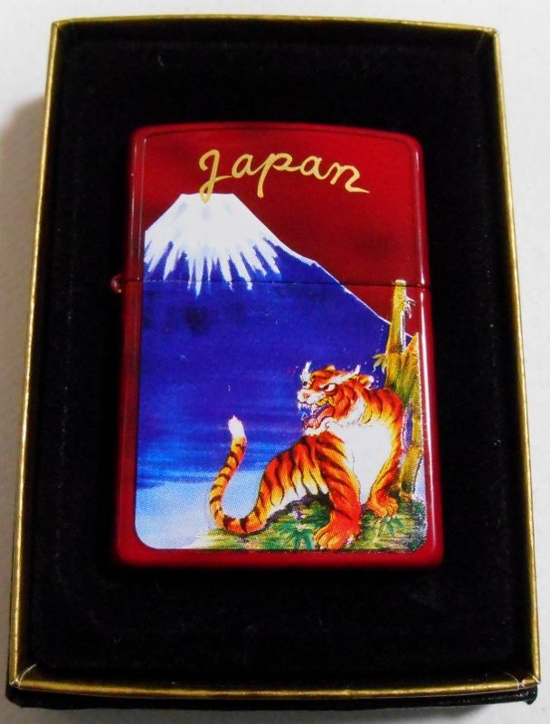 画像:  ☆Japan スカジャン！虎＆富士山 両面デザイン ２００３年 ＺＩＰＰＯ！新品