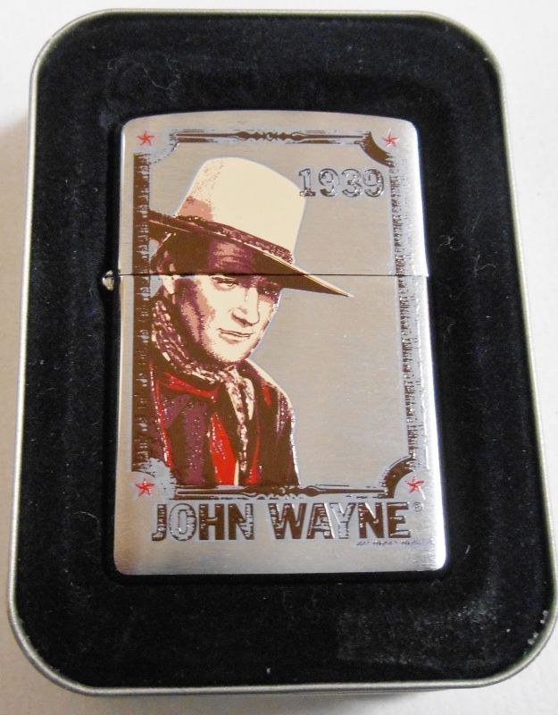 画像1: ☆ジョン・ウェイン！JHON WAYEN １９３９ 駅馬車 ２００７年 ZIPPO！新品