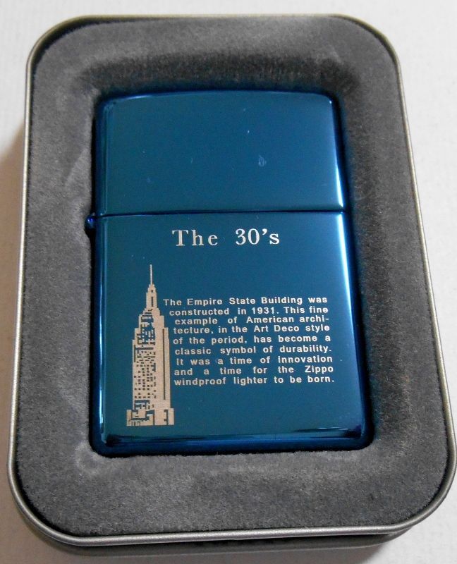 画像1: The ３０’ｓ エンパイア・ステーツビル！サファイアブルー ２００４年 ZIPPO！新品 