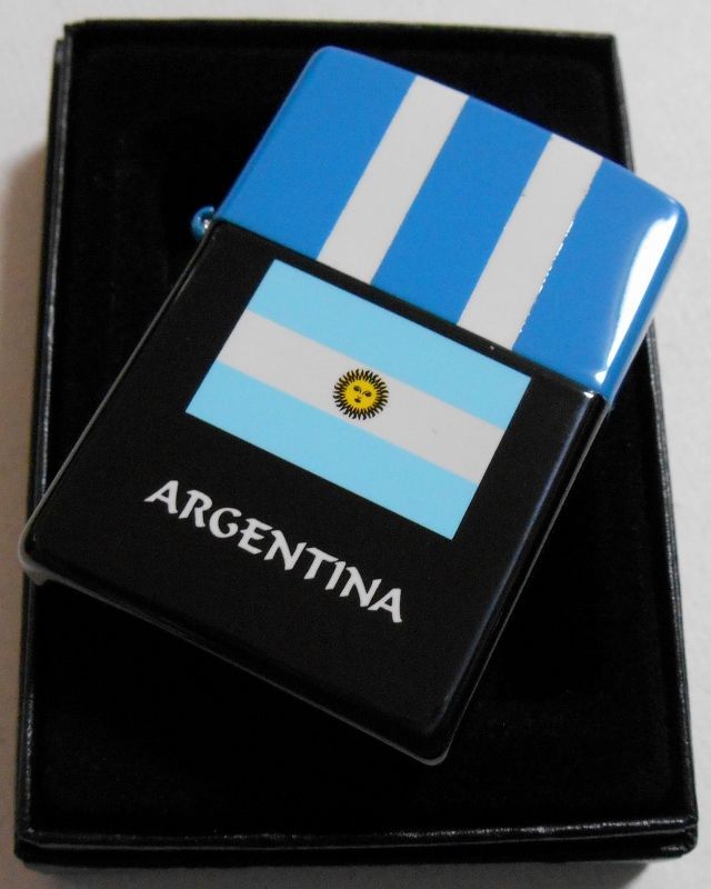 画像: ☆FIFA ワールドカップ優勝！アルゼンチン 国旗！お洒落な・・フラッグデザイン ２００１年 ZIPPO！新品