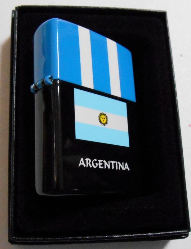 画像: ☆FIFA ワールドカップ優勝！アルゼンチン 国旗！お洒落な・・フラッグデザイン ２００１年 ZIPPO！新品