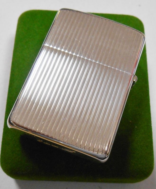 画像: １９７０年代 純銀スターリング・シルバー！エンジンターン 銀無垢  STERLING ZIPPO！未使用品