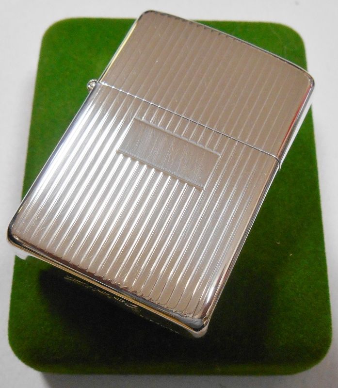 画像: １９７０年代 純銀スターリング・シルバー！エンジンターン 銀無垢  STERLING ZIPPO！未使用品