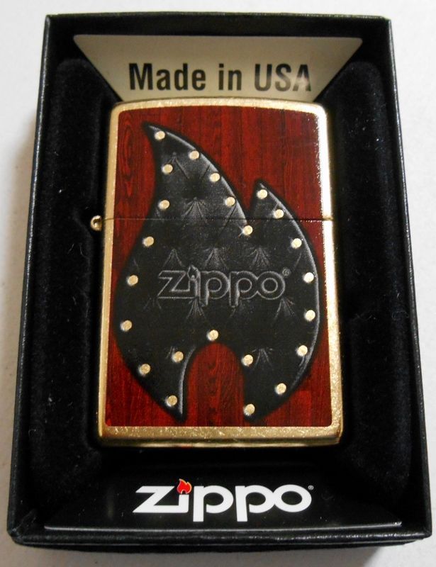 画像1: ★アンティーク感あふれる・・炎のマーク！ゴールドダスト ２０１５年  USA ZIPPO！新品