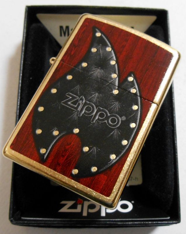 画像: ★アンティーク感あふれる・・炎のマーク！ゴールドダスト ２０１５年  USA ZIPPO！新品