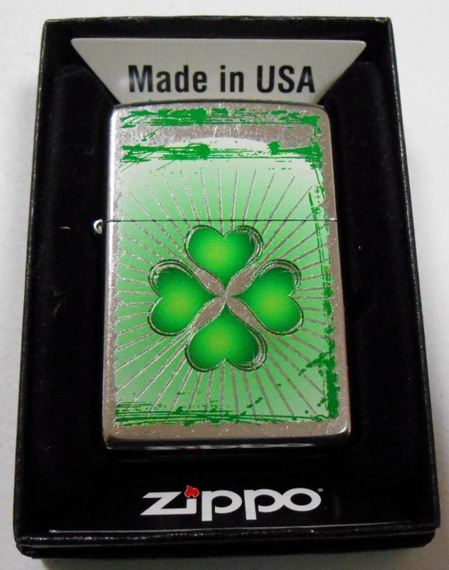 画像: ☆幸運の・・四つ葉のクローバー！２０１４年 USA ZIPPO！新品