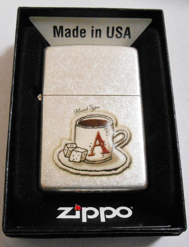 画像1: ☆血液型 A型の方へ！Bloodtype A コーヒーカップ 銀加工バレル ZIPPO！新品