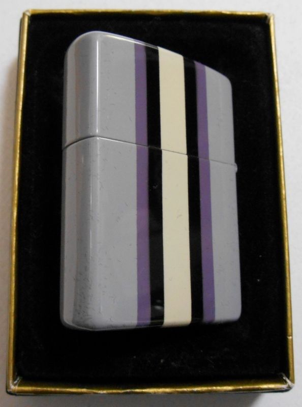 画像: お洒落な・・ストライプ STRIPE！全面 オールカラー ２００１年 ZIPPO！新品C