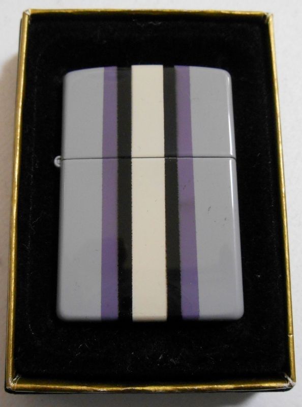 画像1: お洒落な・・ストライプ STRIPE！全面 オールカラー ２００１年 ZIPPO！新品C