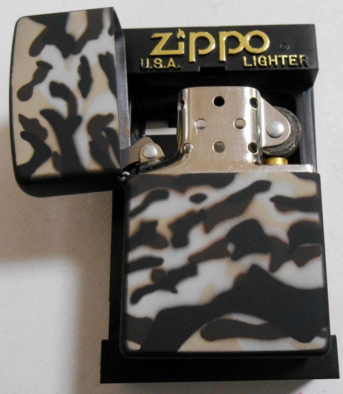 画像: ★ミリタリー系！カモフラージュ・カラー ２０００年１月 ブラック系 ＺＩＰＰＯ！新品