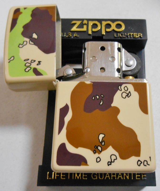 画像: ★ミリタリー系！カモフラージュ・カラー １９９８年５月 ベージュ系 ＺＩＰＰＯ！新品