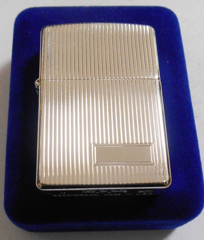 Zippo シルバー10μ エンジンターン 5面加工 96年-