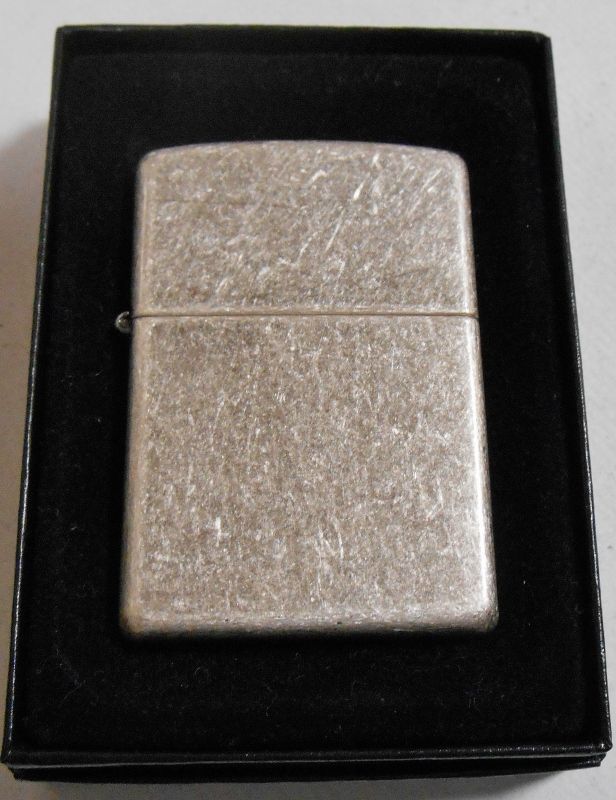 画像1: ★渋い アンティーク・シルバー！２０００年６月 ２０００・XVI ダブル刻印  Antiqu Silver Zippo！新品