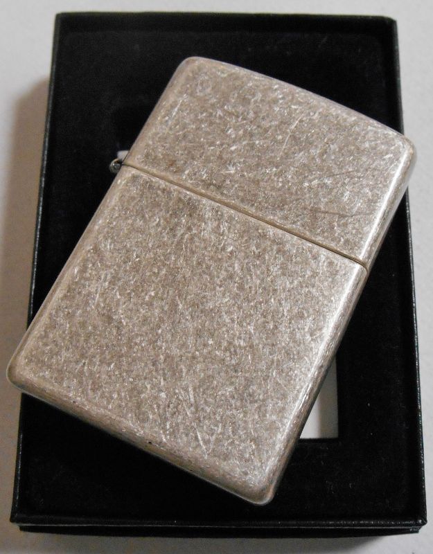 画像: ★渋い アンティーク・シルバー！２０００年６月 ２０００・XVI ダブル刻印  Antiqu Silver Zippo！新品