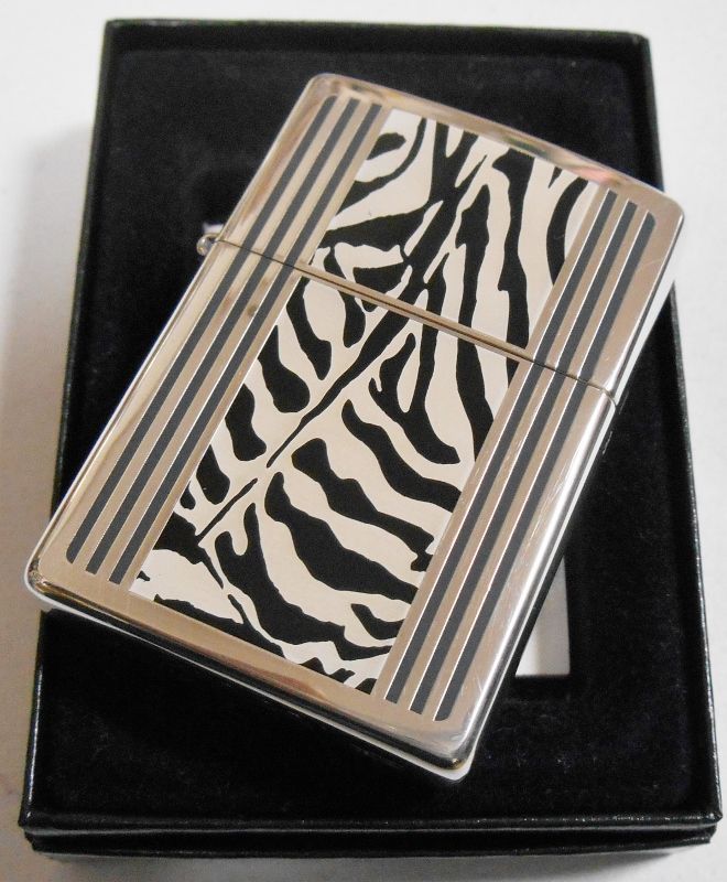 画像: ☆お洒落な・・ZEBRA アニマル柄！両面デザイン １９９９年２月 限定ZIPPO！未使用品B