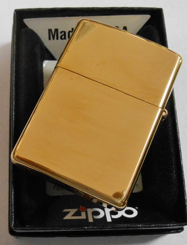 画像: ☆お洒落な・・ゴールド＆ブラック！真鍮ソリッドブラス ２０１４年３月 ZIPPO！新品