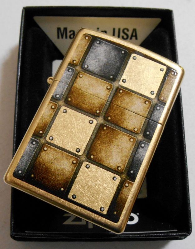 画像: アンティーク感あふれる・・メタルデザイン！ゴールドダスト USA ZIPPO！新品