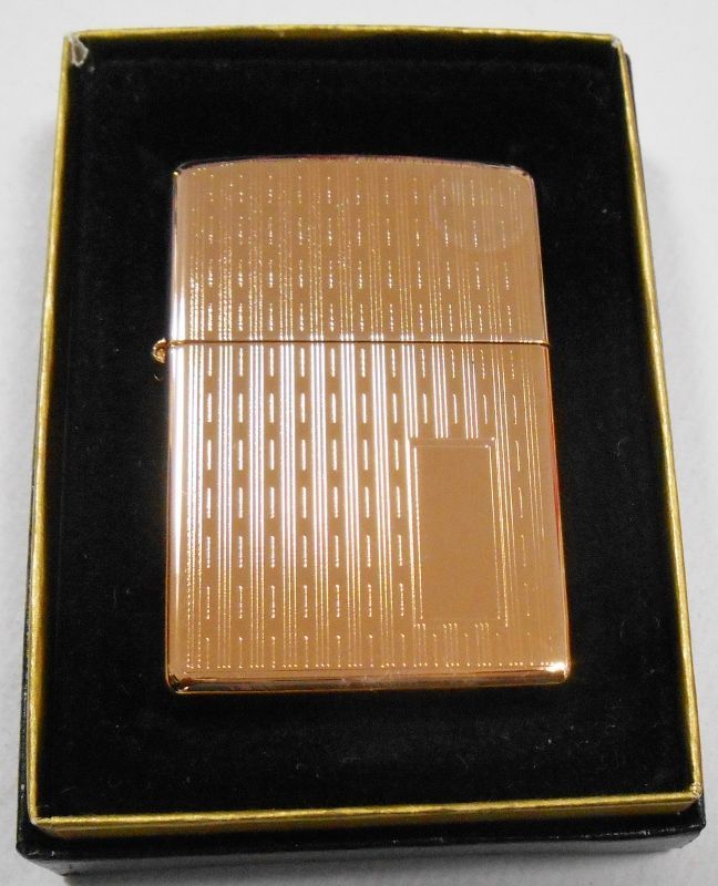 画像: ♡ローズゴールド！ROSE GOLD ２０００年８月 お洒落なライン USA ZIPPO！新品