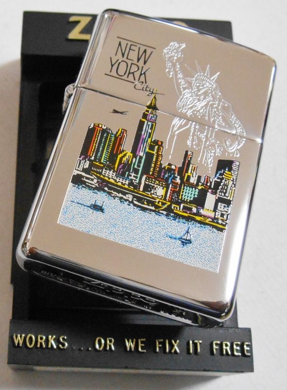 ☆１９９４年９月製 自由の女神＆NEW YORK デザイン ＃２５０ ZIPPO