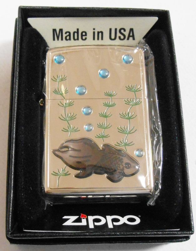 画像1: ☆金魚！可愛い・・黒 金魚！プクプク・・エポキシ加工 ２０１４年 ZIPPO！新品