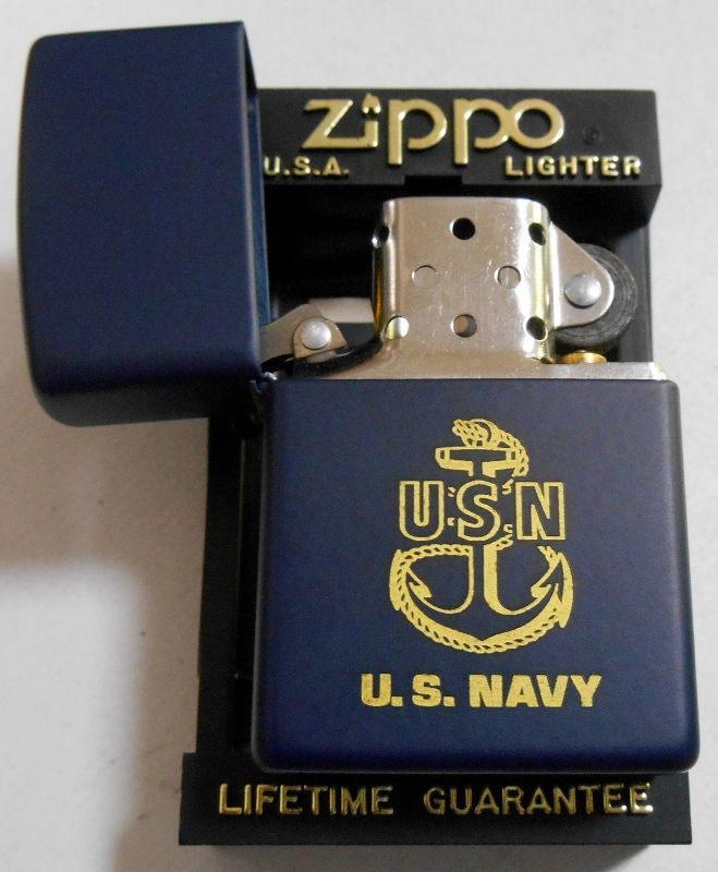 画像: ☆米軍 NAVY！海軍 ネイビーブルー！１９９９年２月 USA ＺＩＰＰＯ！未使用品