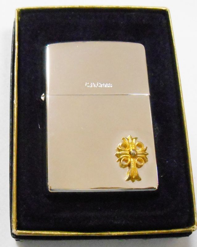 画像1: 人気の・・クロス！Gold Cross Metal 銀加工 ２０００・XVI 限定 ZIPPO！新品