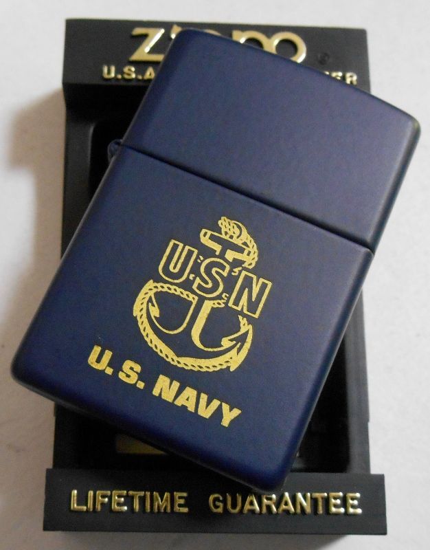 画像: ☆米軍 NAVY！海軍 ネイビーブルー！１９９９年２月 USA ＺＩＰＰＯ！未使用品