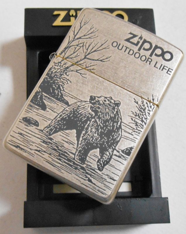 画像: ☆熊！ＺＩＰＰＯ ＯＵＴＤOＯＲ ＬＩＦＥ！１９９７年５月 アンティ―クバレル ZIPPO！未使用品