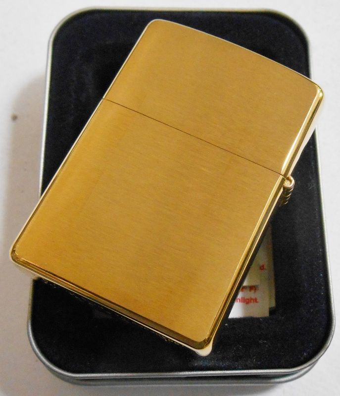 画像: ☆輝く・・BRASS & BLACK！Floral Emblem 真鍮ケース ２００４年１２月  USA ZIPPO！新品