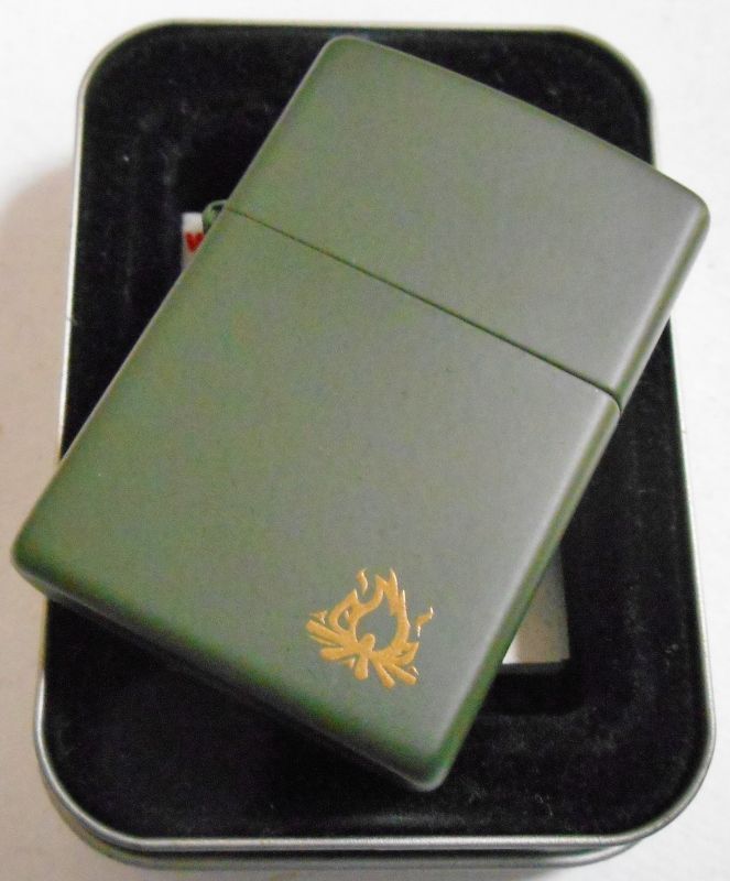 画像: ZIPPO OUT DOOR 焚き火マーク！モスグリーン　１９９９年　USA ZIPPO！新品