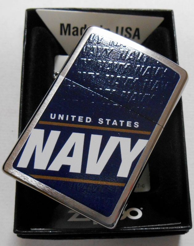 画像: ☆米軍 NAVY！海軍 ブルーデザイン！２０１０年 USA ＺＩＰＰＯ！新品