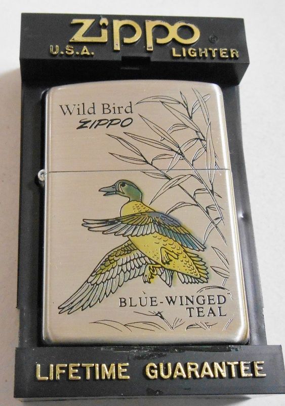 画像1: ☆１９９６年１月製 Wild Bird！鳥 BLUE-WINGED TEAL 銀加工 ZIPPO！新品