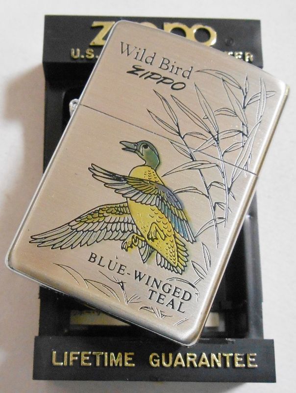 画像: ☆１９９６年１月製 Wild Bird！鳥 BLUE-WINGED TEAL 銀加工 ZIPPO！新品