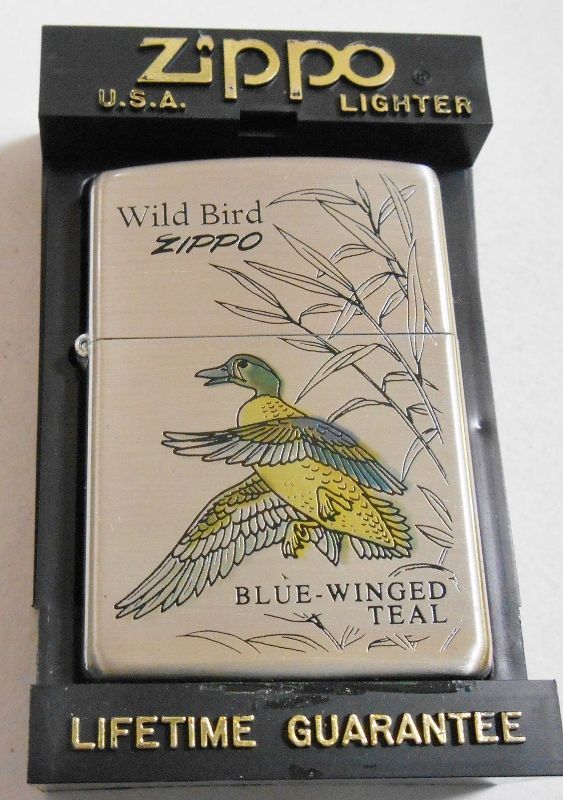 画像: ☆１９９６年１月製 Wild Bird！鳥 BLUE-WINGED TEAL 銀加工 ZIPPO！新品