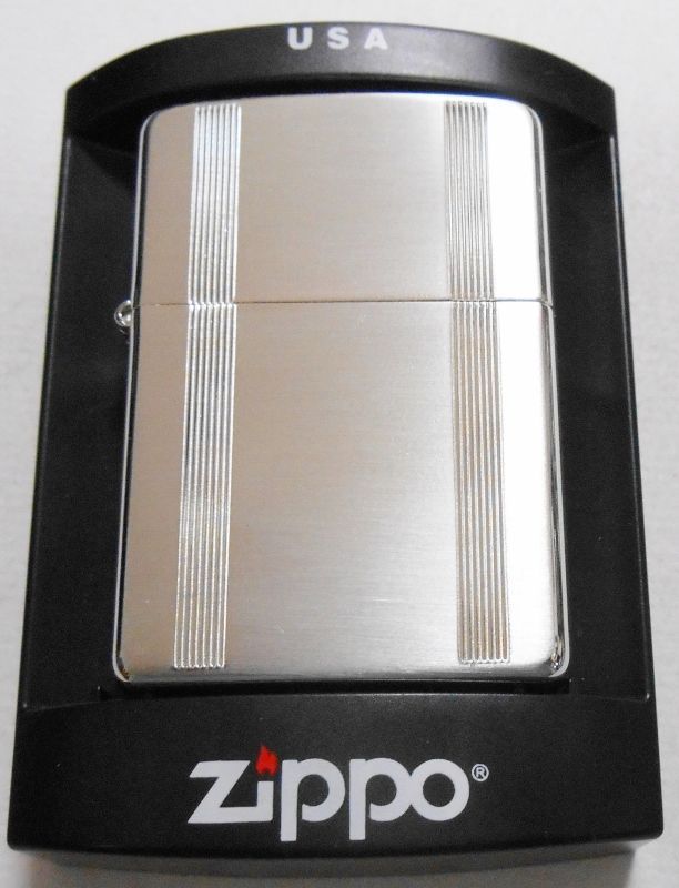 画像: お洒落で・・繊細なライン！銀加工サテーナ ２００４年 ZIPPO！新品A