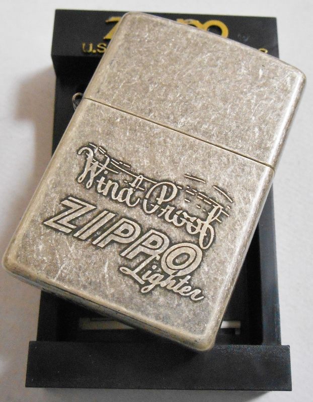 画像: ☆アンティーク・シルバー！盛り上げ WindProof Zippo ２０００・XVI ３月モデル！未使用品