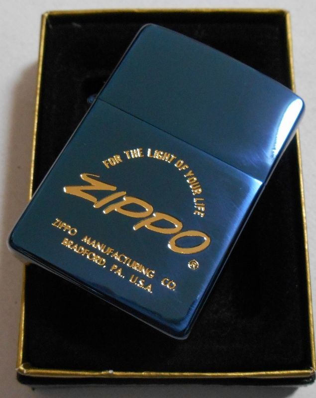 画像: ☆１９９５年５月製 味わい深い・・ブルーチタン！BLUE ZIPPO！新品