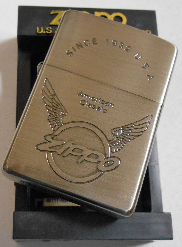 画像: ★AMERICAN CLASSIC！２０００年 2000・XVI 渋い色合いの・・二ッケル古美 ZIPPO！新品