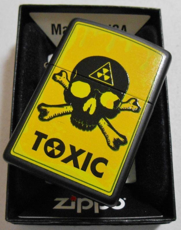 画像: ★スカル！TOXIC トキシック　イエロー＆ブラック  ２０１２年 USA ZIPPO！新品