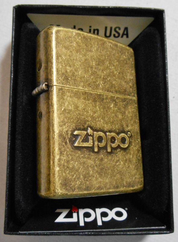 画像: ☆渋い！アンテイーク・ブラス ＺＩＰＰＯロゴ 盛り上げ ２００６年 ＺＩＰＰＯ！新品。