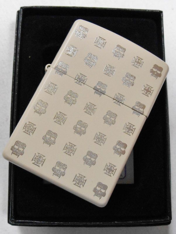 画像: ★SKULL & CROSS！スカル＆クロス ★７０デザイン アイボリー ２００５年 ZIPPO！新品