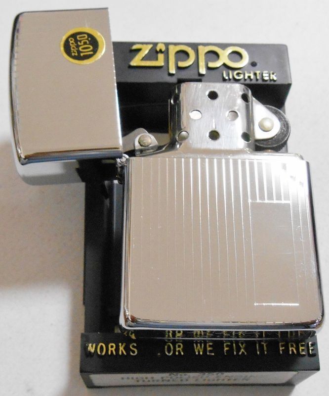 画像: ☆１９８５年製 VINTAGE ＃３５０ 両面エンジンターン ZIPPO！新品未使用品