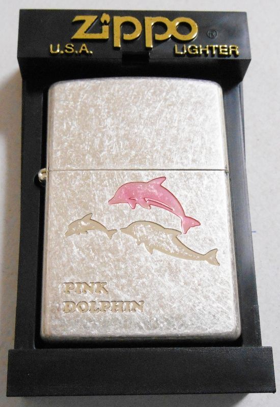 画像: ☆イルカ！PINK ＤＯＬＰＨＩＮ シルバーバレル加工 ２００0年 ＺＩＰＰＯ！新品