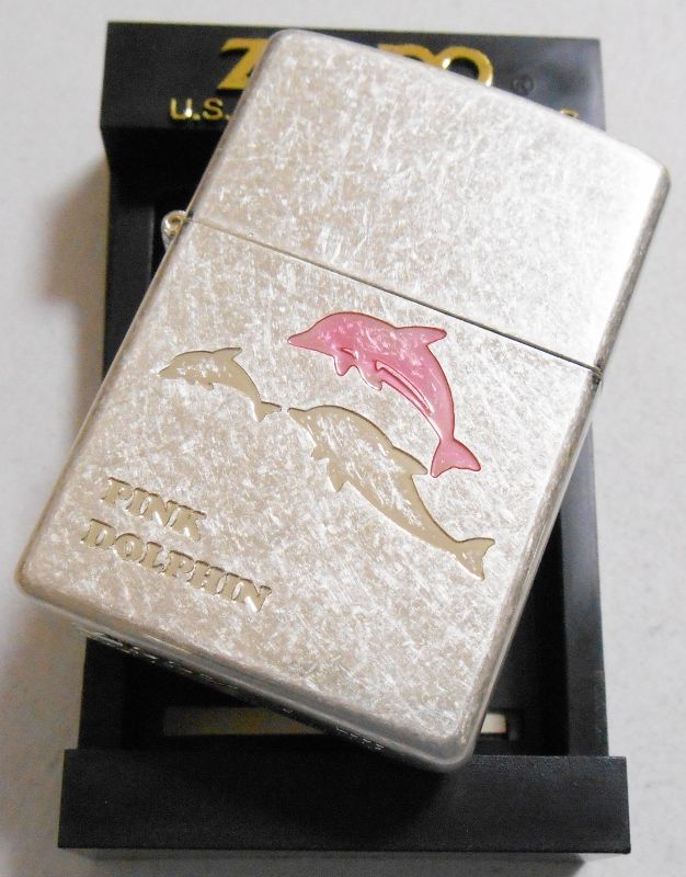 画像: ☆イルカ！PINK ＤＯＬＰＨＩＮ シルバーバレル加工 ２００0年 ＺＩＰＰＯ！新品