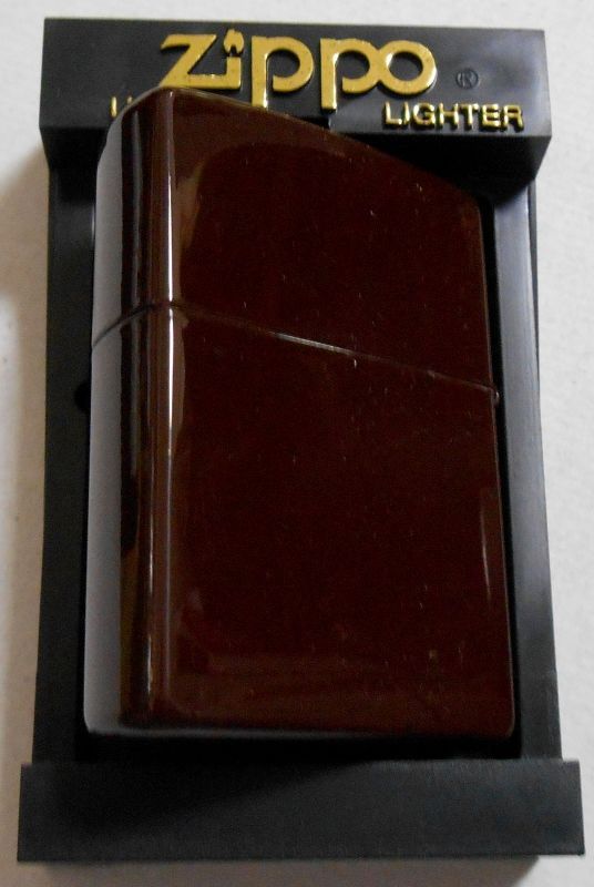 画像: ★IT WORKS！オールドデザイン！全面チョコレート・ブラウン ２００３年 ZIPPO！新品