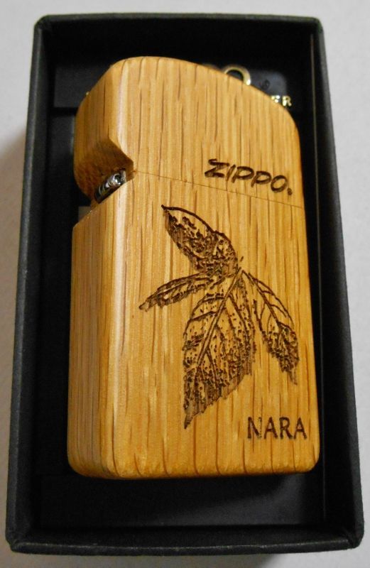 画像: ☆WOODY CRAFT SLIM ZIPPO！天然木材 NARA ナラ木巻き ２０００年 未使用品