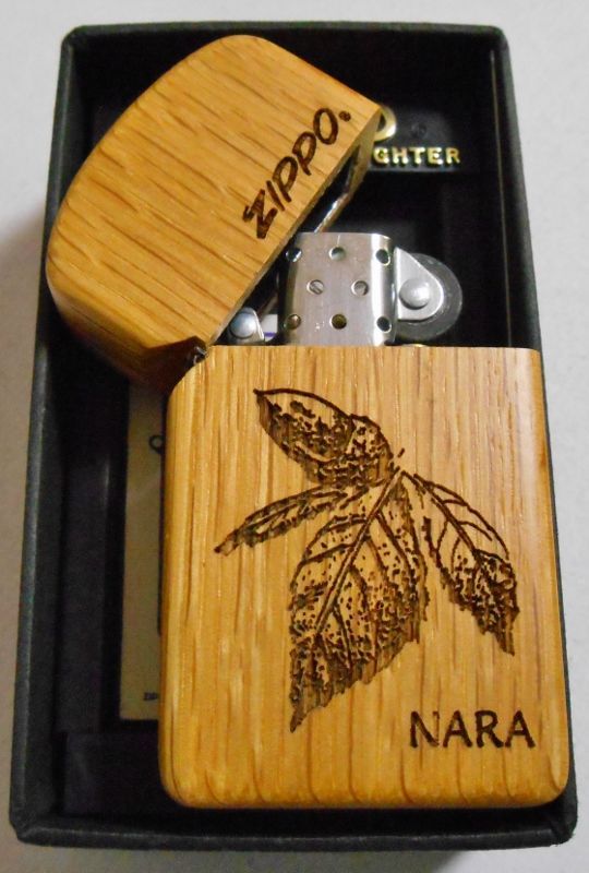 画像: ☆WOODY CRAFT SLIM ZIPPO！天然木材 NARA ナラ木巻き ２０００年 未使用品