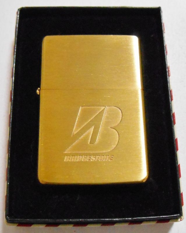 画像1: ☆BRIDGESTON！１９８８年３月 ブリヂストン・タイヤ １９３７モデル 真鍮ケース ZIPPO！新品