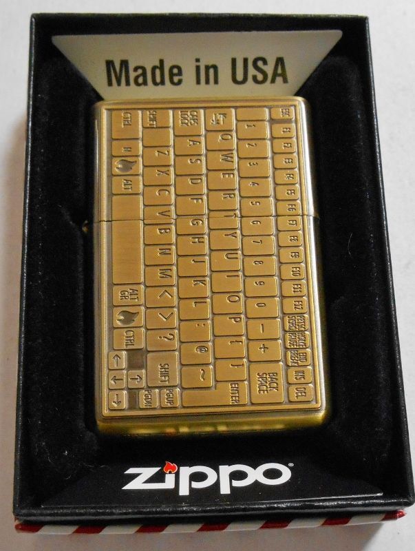 画像: ★ノートパソコン・キーボード デザイン！１９３７ 真鍮古美 ２０１１年 ZIPPO！新品