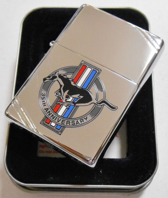 画像: FORD MUSTANG！マスタング ３５周年記念 １９９９年 １９３７モデル ZIPPO！新品A